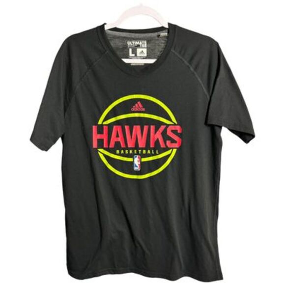 Atlanta Hawks NBA x Adidas Climalite Ultimate Tee - Men's Size M - Picture 1 of 9